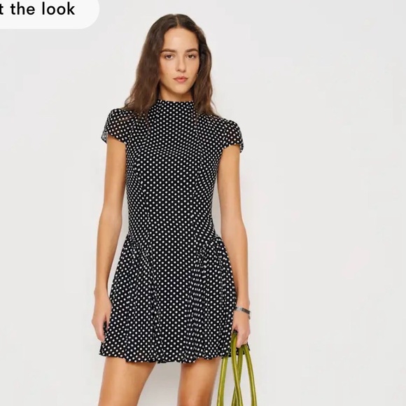 Reformation Dresses & Skirts - Maven Mini Dress in Caviar Dot